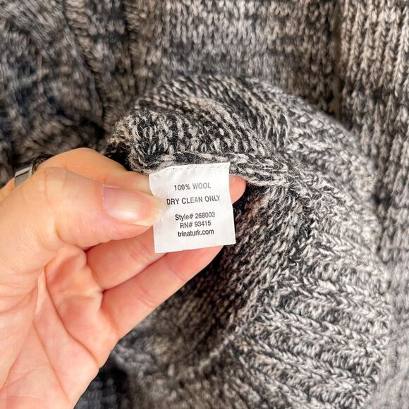 Trina Turk Chunky Wool Sweater Size Small - Picture 3 of 6